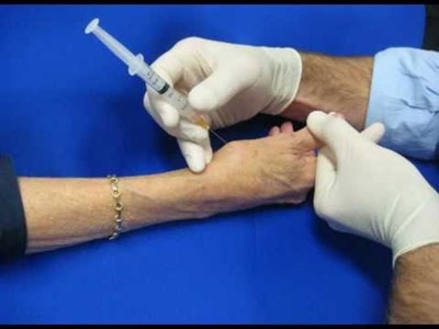 thumb cmc injection blue background